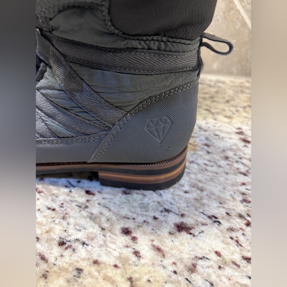 Rock & Candy Danlea Faux Fur Lace Up Booties Gray Water Repellent Women’s 8.5 - Picture 6 of 10